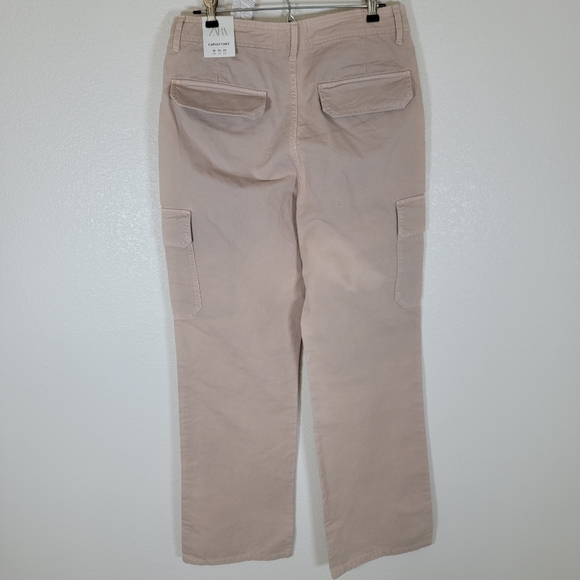 Zara Women's Tan Cargo Pants - Picture 2 of 6